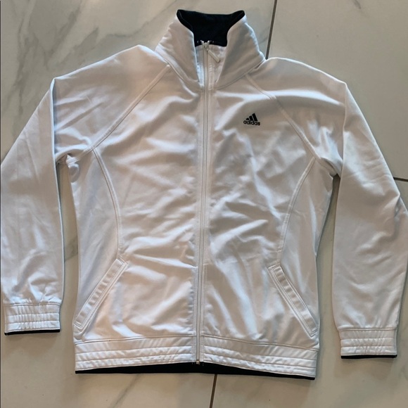 adidas Jackets & Blazers - adidas White Jacket